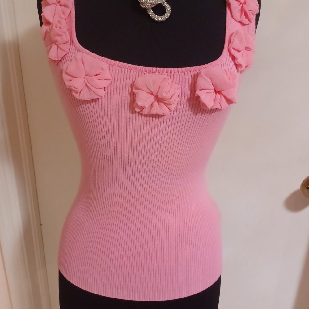Samuel Dong Dressy Tank in Barbie Pink